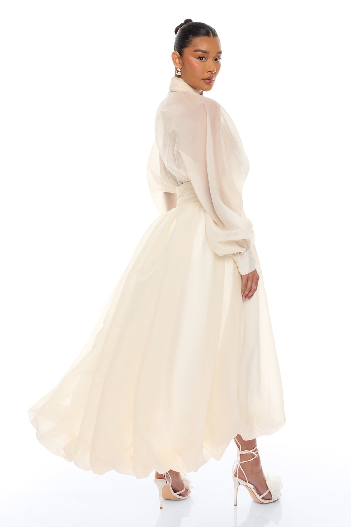Taffeta Maxi Dress