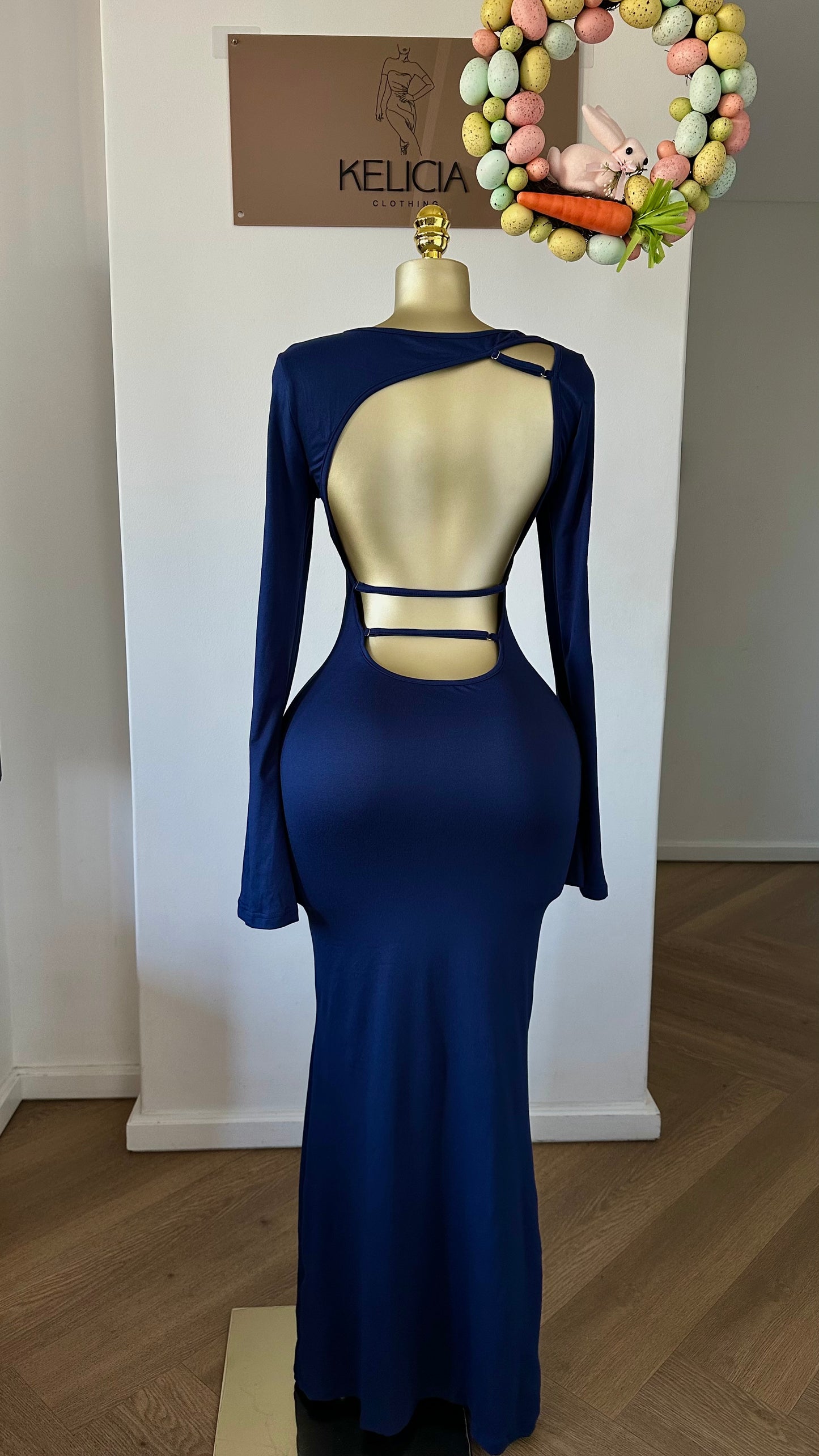 Long Sleeve Maxi Dress (House of CB Christiane Dupe)