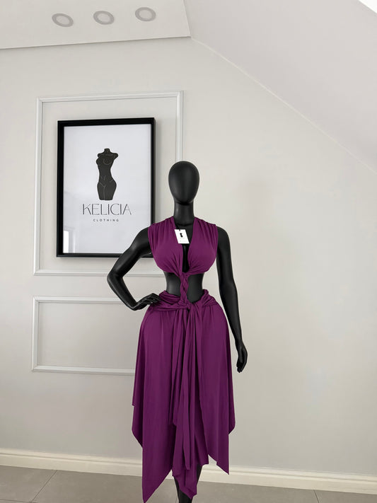 Cut Out Midi Dress
