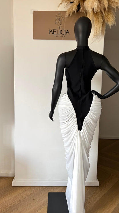 Bandage Ruched Maxi Dress