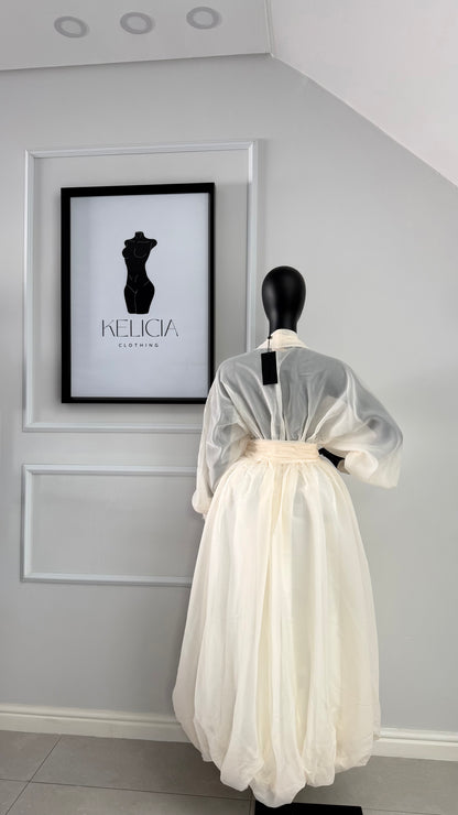 Taffeta Maxi Dress