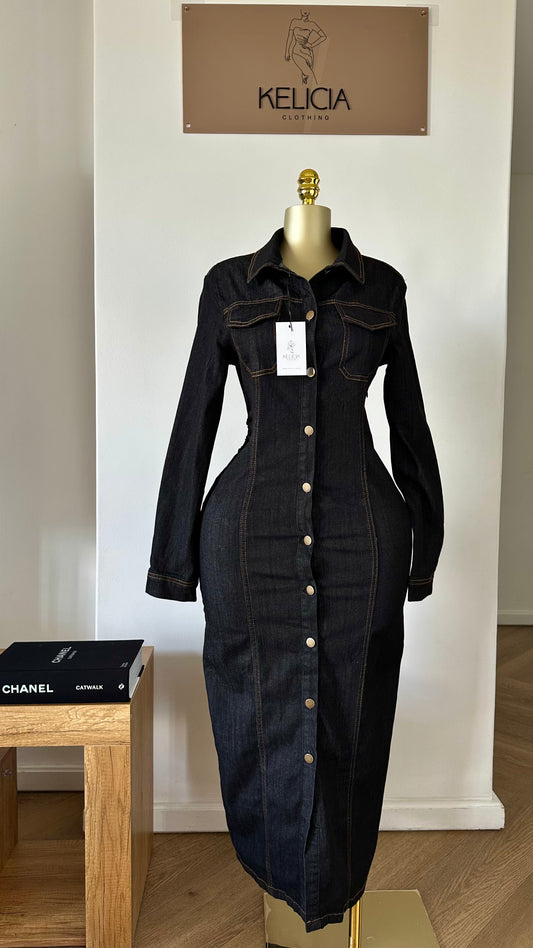 Denim Midi Dress