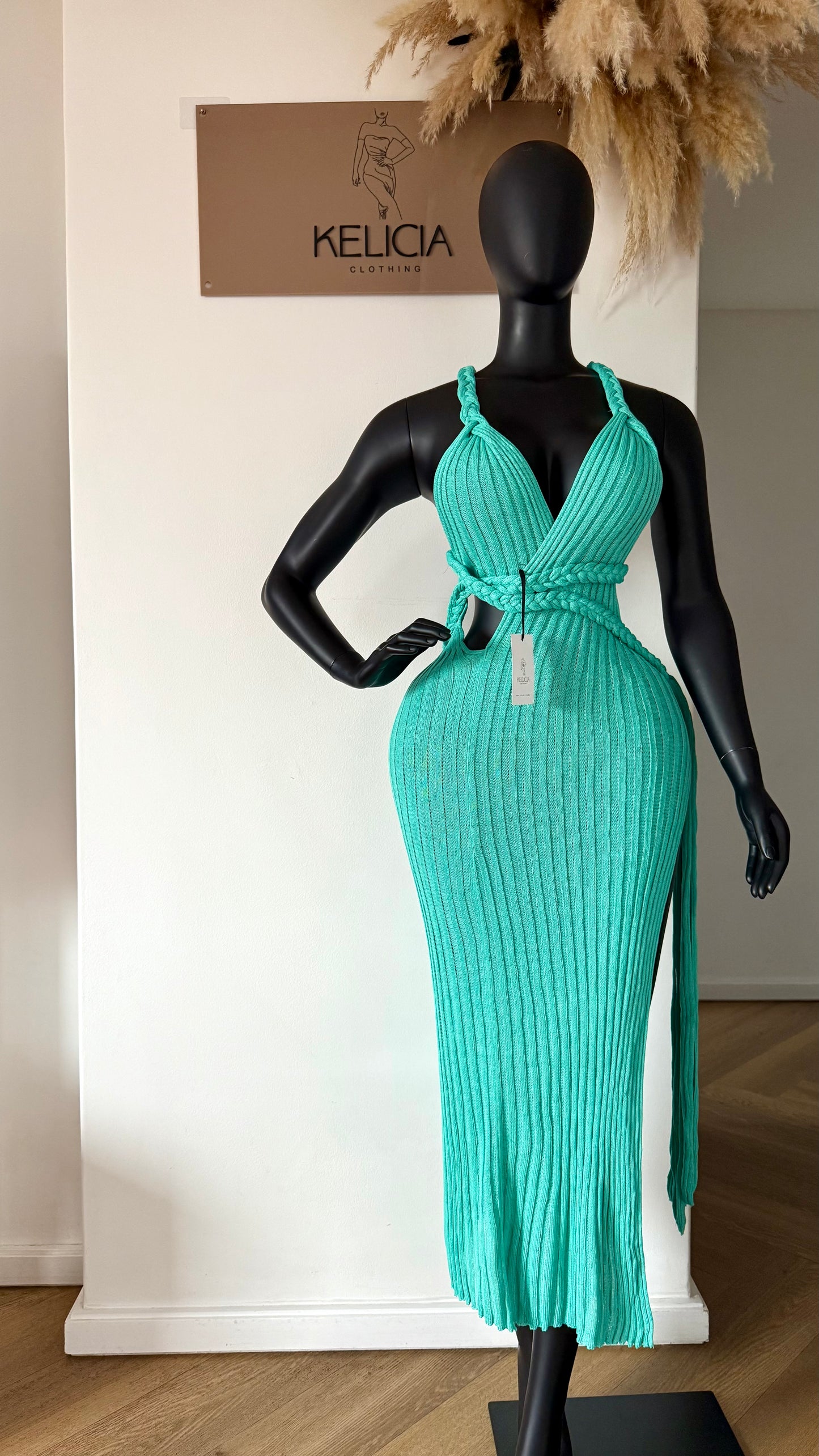 Knit Braided Maxi Dress