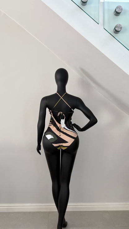 Halter neck Swimsuit ‌(Pucci Dupe)