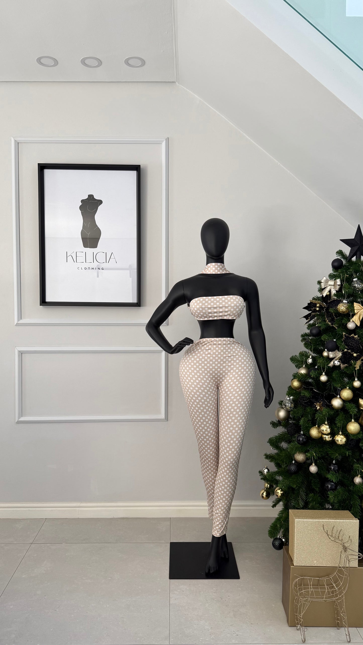 Polka Dots Top and Leggings Set