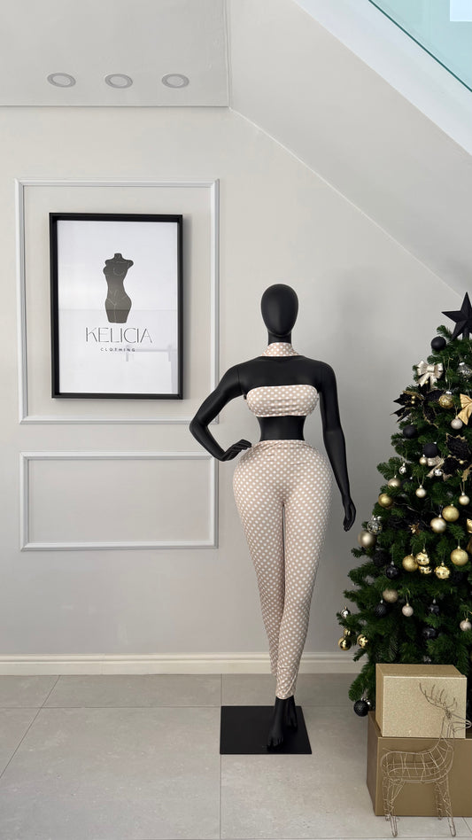 Polka Dots Top and Leggings Set