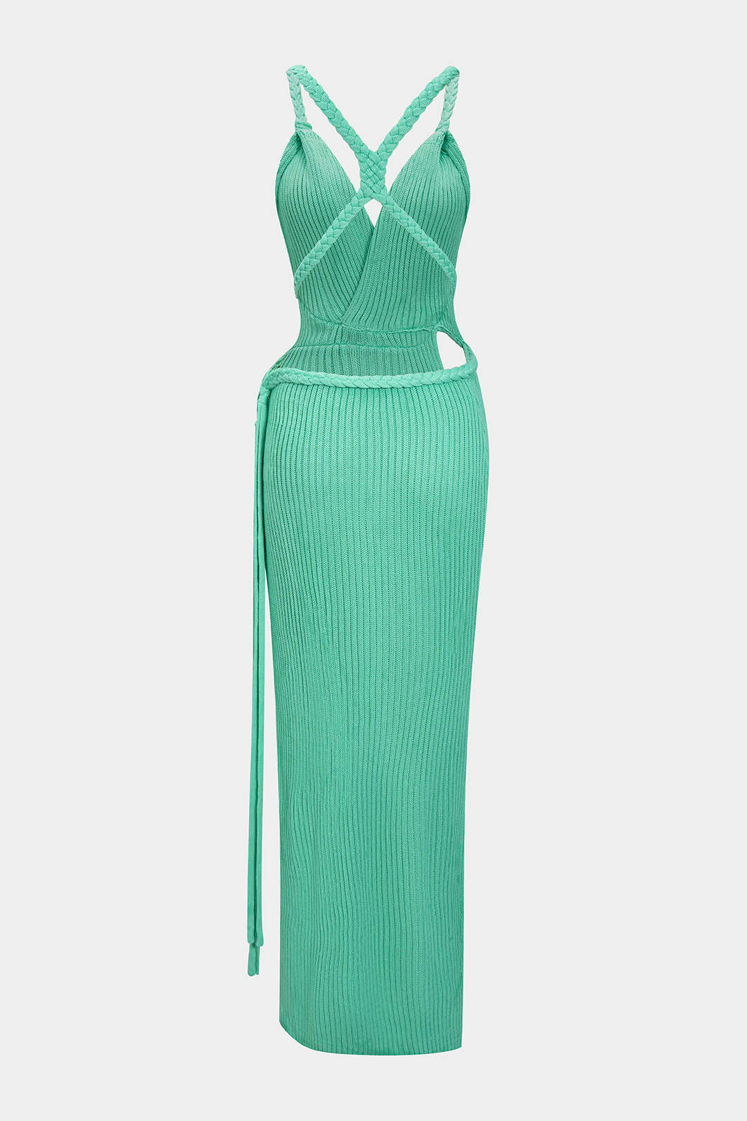 Knit Braided Maxi Dress