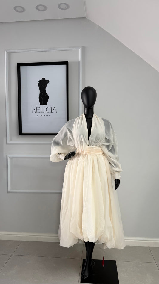 Taffeta Maxi Dress