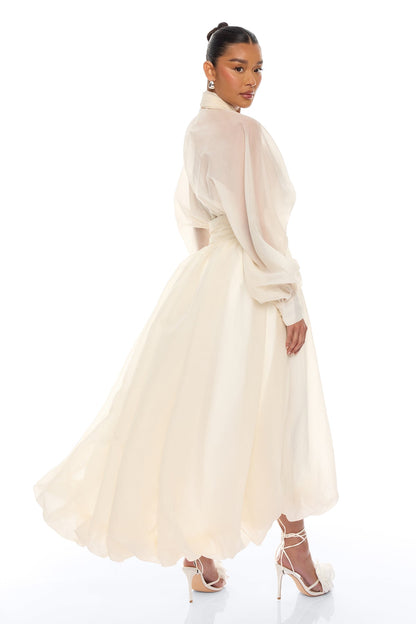 Taffeta Maxi Dress