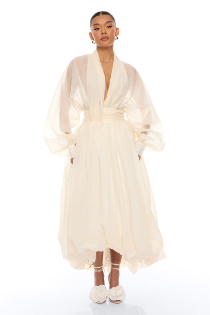 Taffeta Maxi Dress