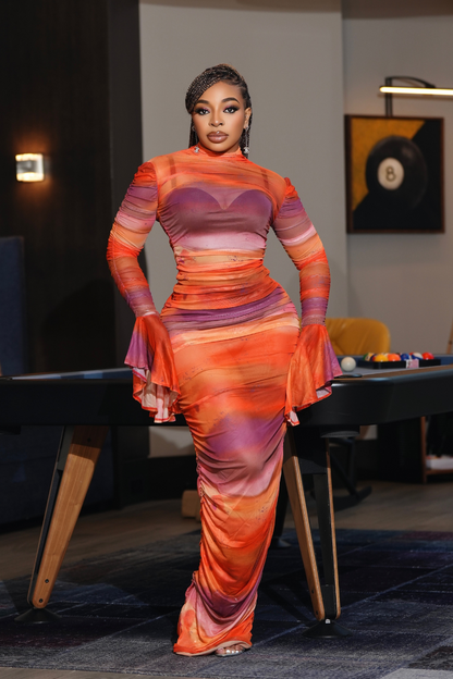 Mesh Maxi Dress