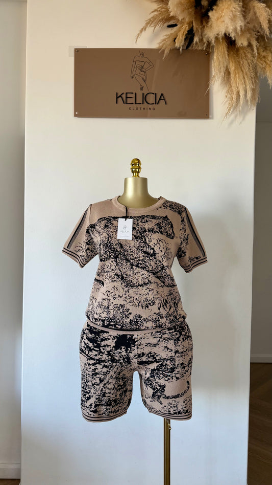 Knit Shorts Set