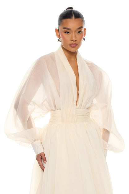 Taffeta Maxi Dress